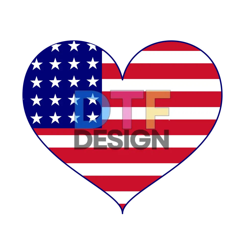 American love dtf design