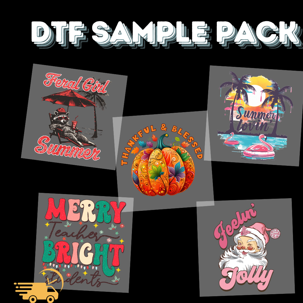 Free Sample Pack + Color Chart DTF Design