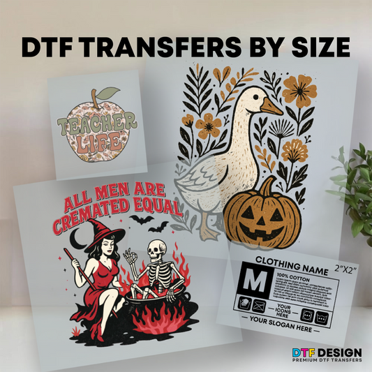 DTF Transfers by Size