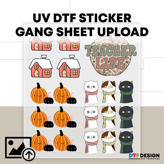 UV DTF Gang Sheets Upload