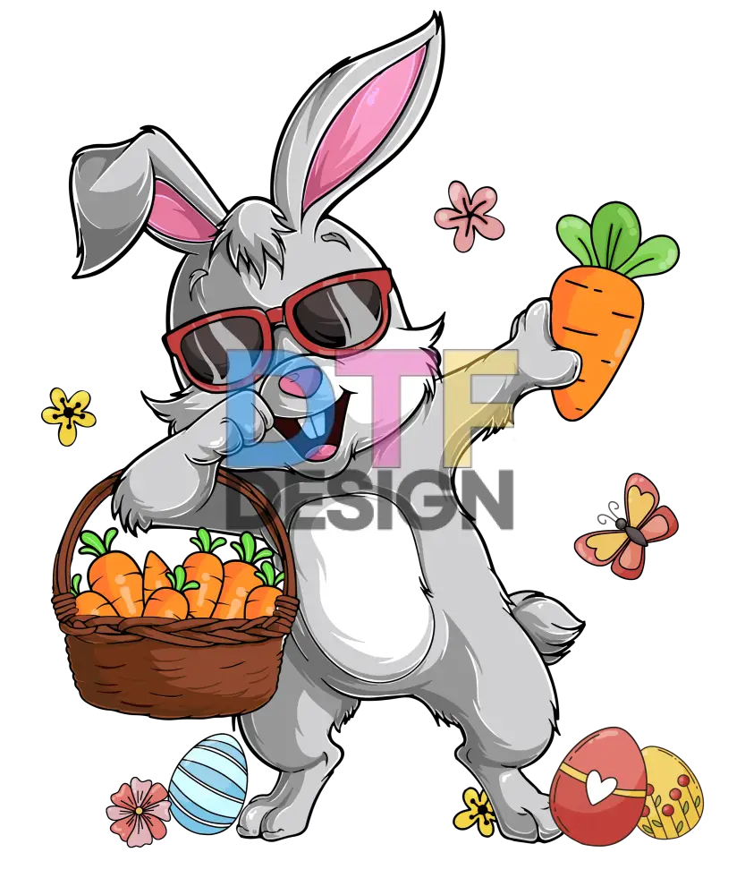 Dabbing Rabbit Easter Day Eggs Dab Boys Girls Kid