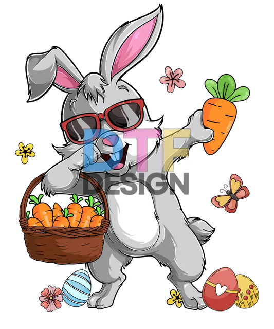 Dabbing Rabbit Easter Day Eggs Dab Boys Girls Kid