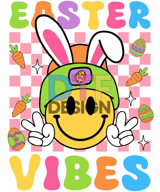 Groovy Easter Vibes Happy Easter Day Cute Bunny For Girl Womens