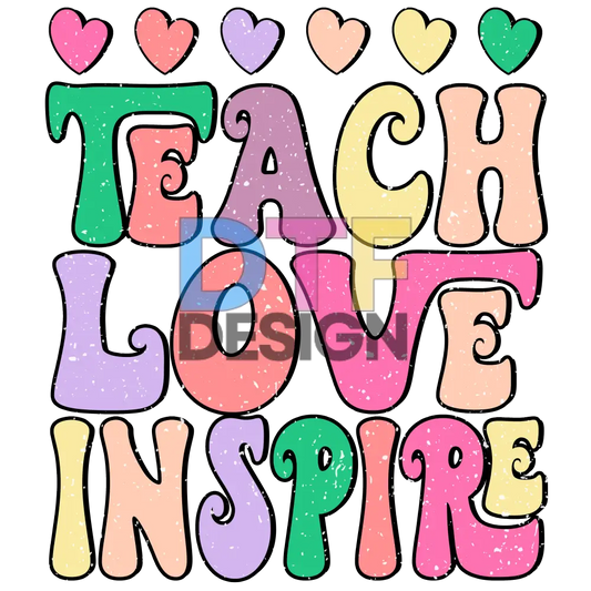 Teach Love Inspire Distressed Updated